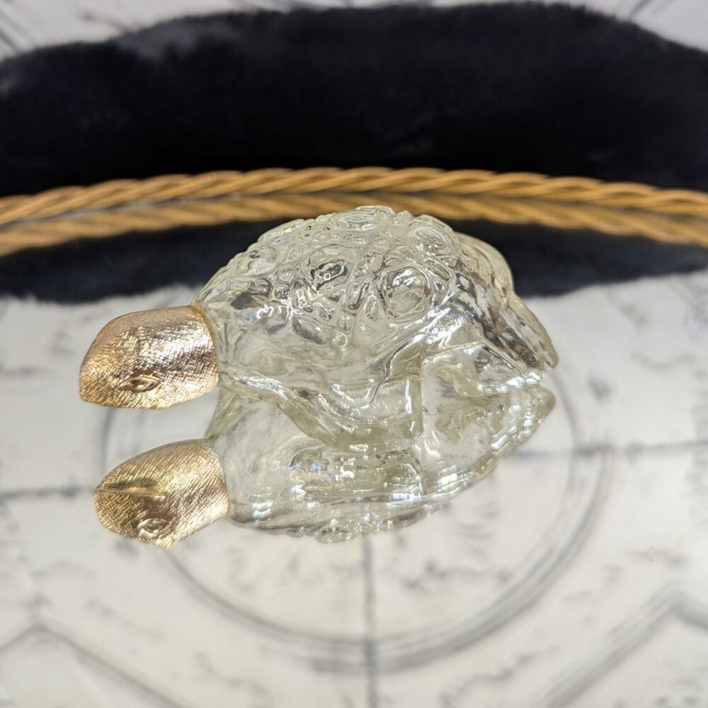 Vintage Avon “Treasure Turtle” Collectible Perfume Bottle, Empty, Pre-Owned